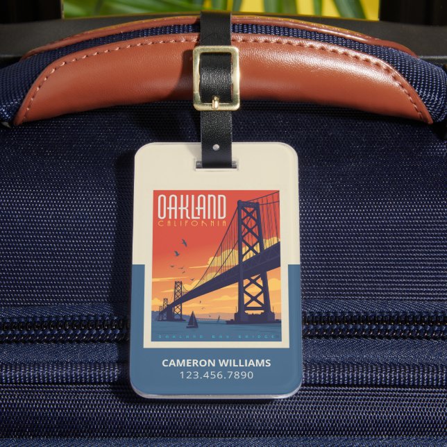 Oakland, California Luggage Tag (Front Insitu 2)