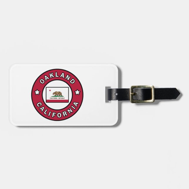 Oakland California Luggage Tag (Front Horizontal)