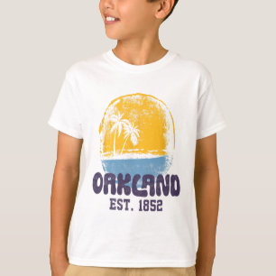 Oakland California Retro Surfer Vintage Beach For T-Shirt