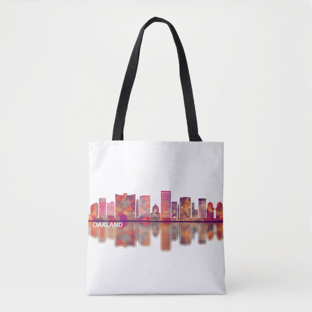 Oakland California Skyline Tote Bag (Front)