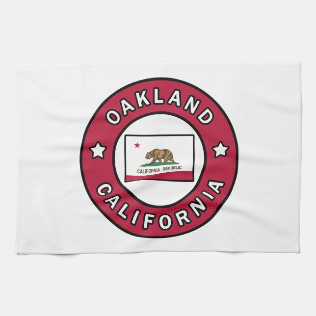 Oakland California Tea Towel (Horizontal)