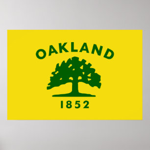 Oakland, California, United States flag Poster
