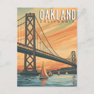 Oakland, California - Vintage Travel Postcard