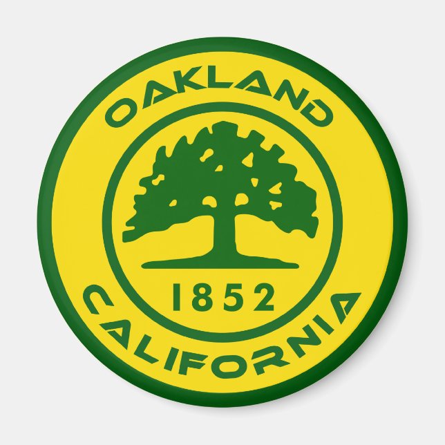 Oakland, Clalifornia 1852 Magnet (Front)
