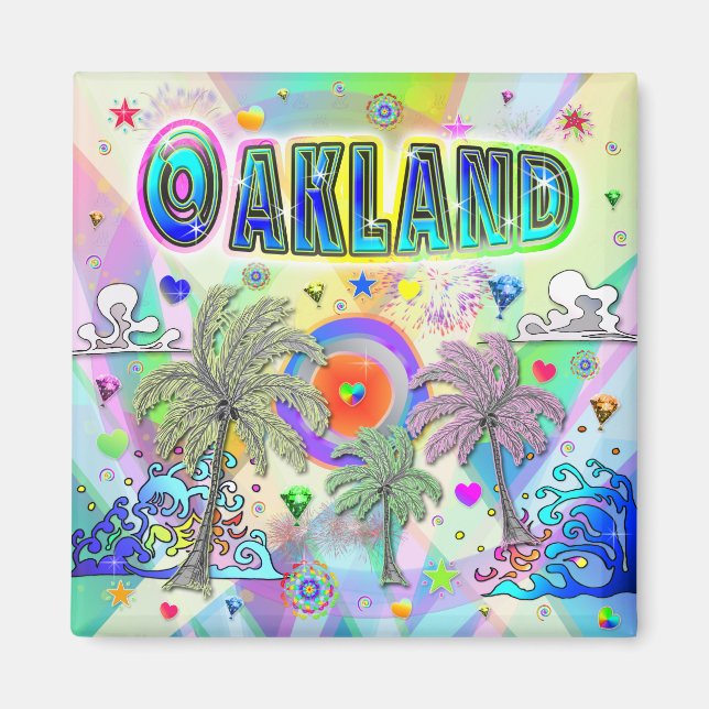 Oakland Deep Dream Magnet (Front)