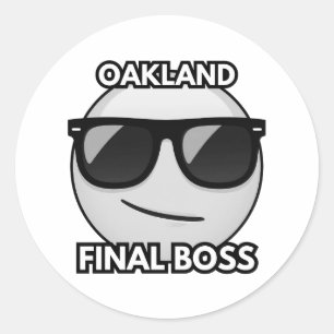 Oakland Final Boss Cool Emoji Sticker