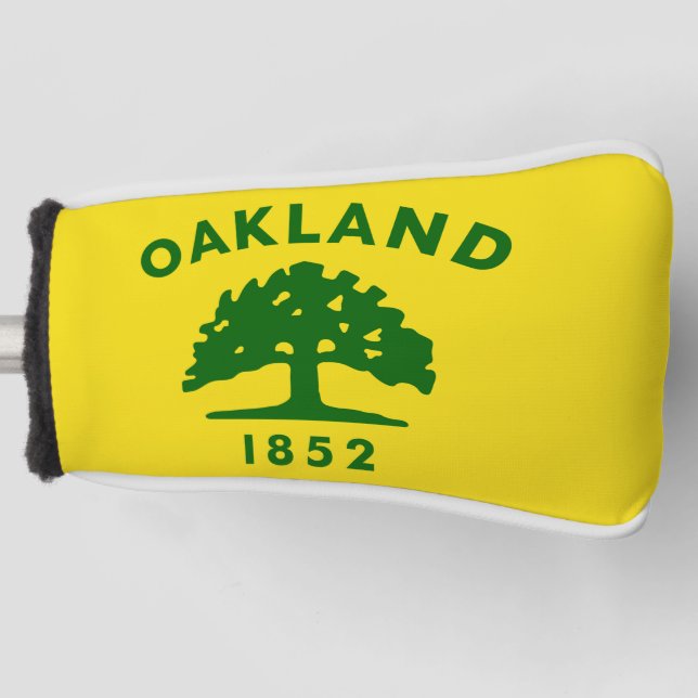 Oakland Flag, California Golf Head Cover (Front)