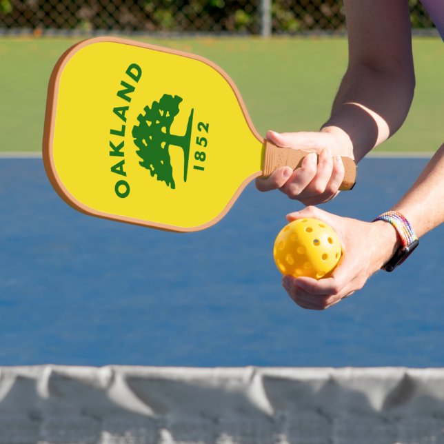 Oakland Flag, California Pickleball Paddle (Insitu)