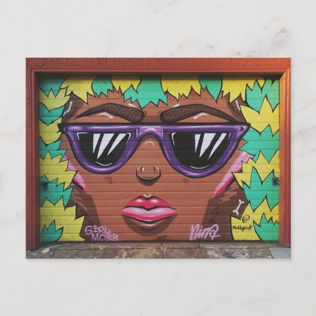 Oakland: Girl Mob Postcard (Front)