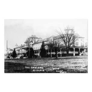 Oakland Hotel St. Clair Michigan Louis Pesha  Photo Print