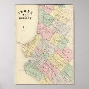 Oakland index map poster