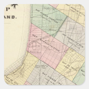 Oakland index map square sticker