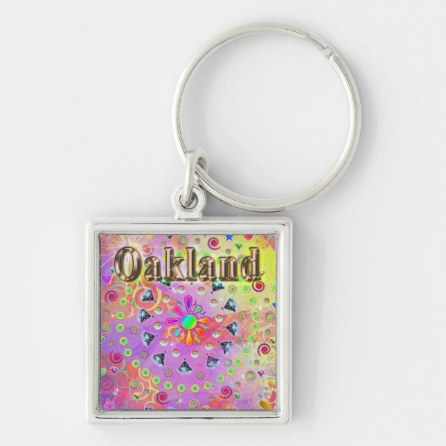 Oakland Lucky Golden Keychain (Front)
