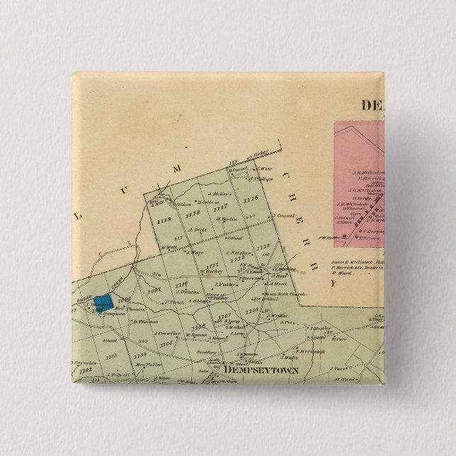 Oakland Township 15 Cm Square Badge (Front)