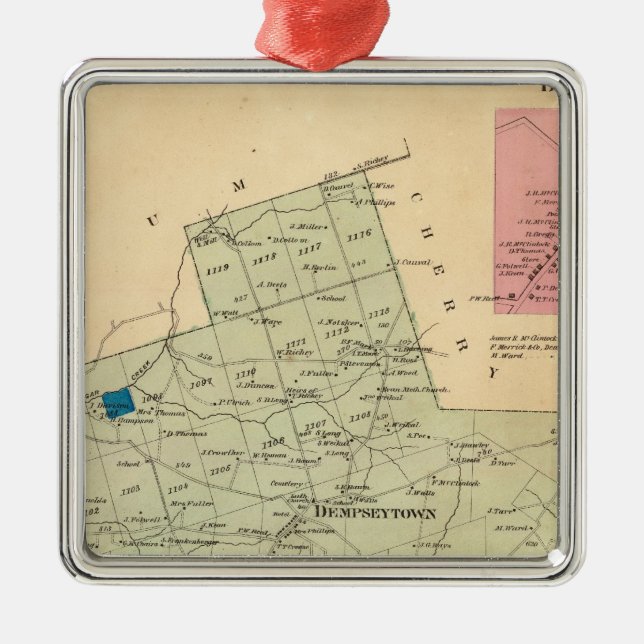 Oakland Township Metal Tree Decoration (Front)