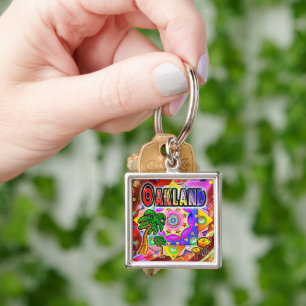 Oakland Tropical Friends Keychain