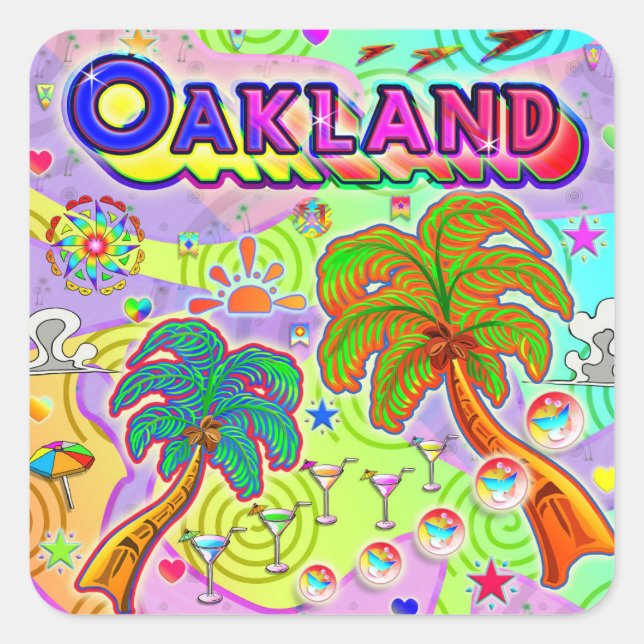 Oakland Vacation Target Sticker (Front)