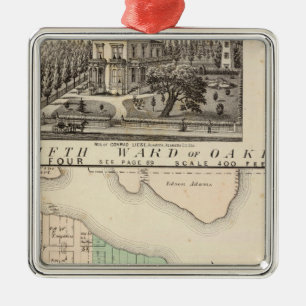 Oakland, vicinity 4 metal tree decoration