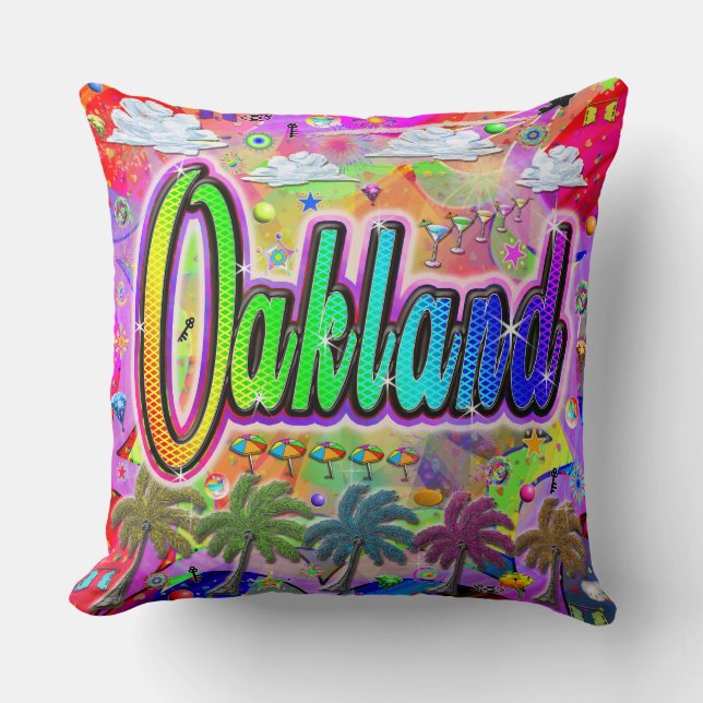 Oakland Vista Express Pillow (Front)