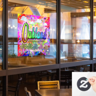 Oakland Vista Express Window Cling