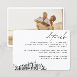 Oakland Wedding Hotel Room Block Details Enclosure Card