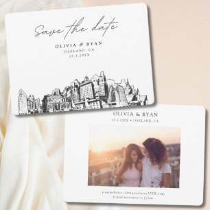 Oakland Wedding Modern Save the Date Invitation