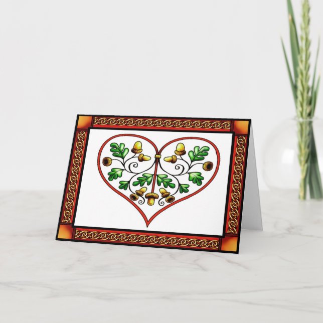 Oakleaf Heart Card (Front)