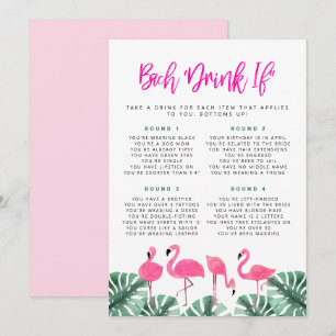 OAKLEY Flamingo Hot Pink Bachelorette Drink If  In Invitation