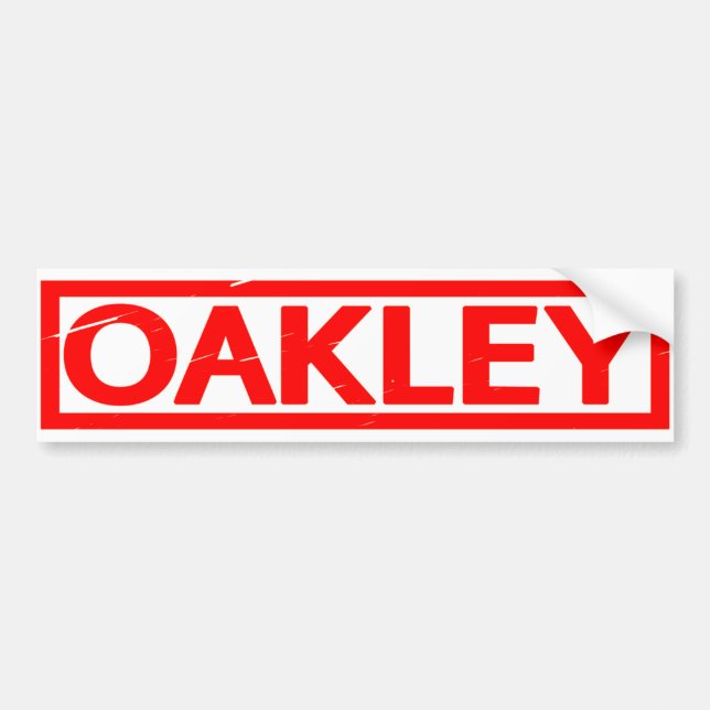 Oakley Stamp Bumper Sticker (Front)