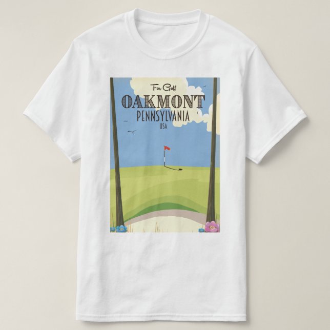 Oakmont Pennsylvania Golf T-Shirt (Design Front)
