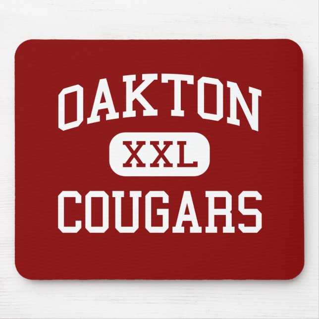 Oakton - Cougars - High School - Oakton Virginia Mouse Mat (Front)