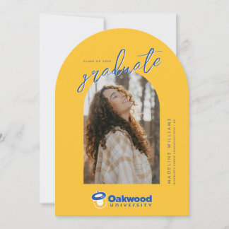 Oakwood University Graduation Invitation