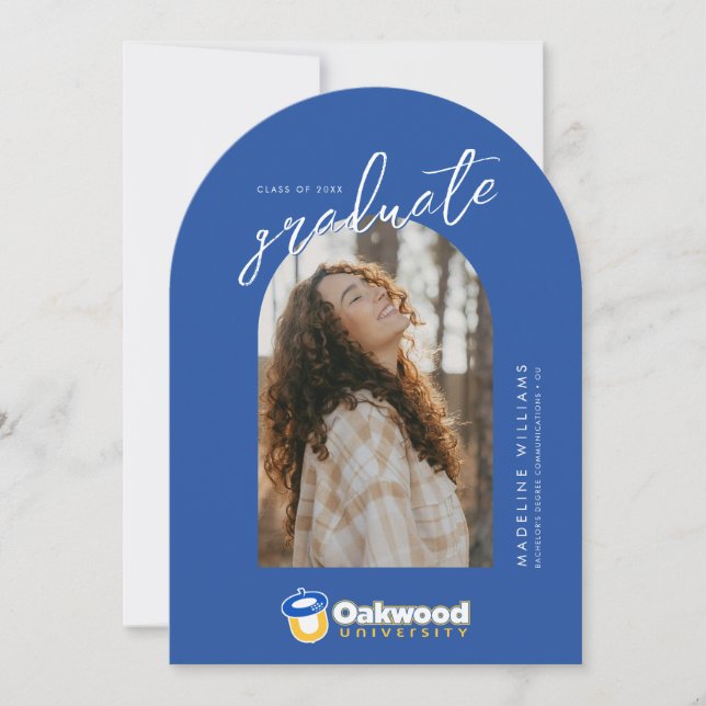 Oakwood University Graduation Invitation (Front)