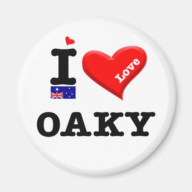 OAKY - I Love Magnet (Front)