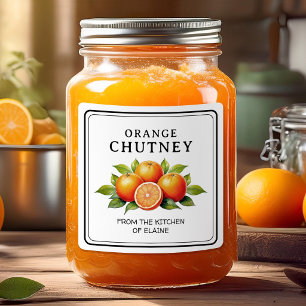 Oange chutney square sticker