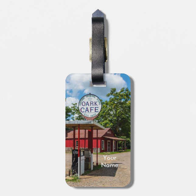Oark Gas Pumps Luggage Tag (Back Vertical)
