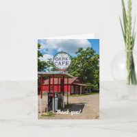Oark Gas Pumps Thank You Card