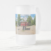 Oark Gas Station Frosted Glass Beer Mug