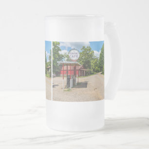Oark Gas Station Frosted Glass Beer Mug