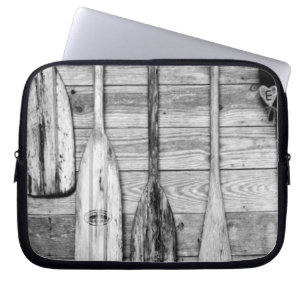 Oars are hung on wooden shed in Big Cypress, 2 Laptop Sleeve