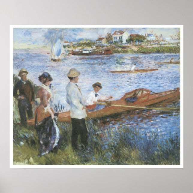 Oarsmen at Chatou, 1879 Pierre-Auguste Renoir Poster (Front)