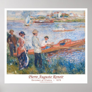 Oarsmen at Chatou  •  1879 Poster