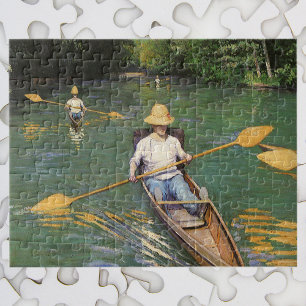 Oarsmen by Gustave Caillebotte, Vintage Fine Art Jigsaw Puzzle