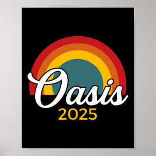 Oasis 2025 Vacation California Ca Vintage Retro So Poster