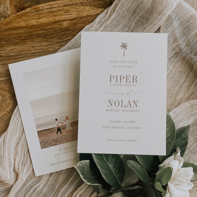 OASIS Beach Wedding Photo Save The Date (Creator Uploaded)