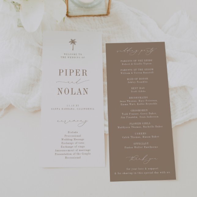 OASIS Beach Wedding Programme (Creator Uploaded)