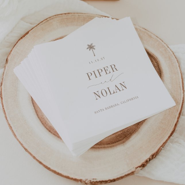 OASIS Coastal Beach Wedding Napkin (Creator Uploaded)