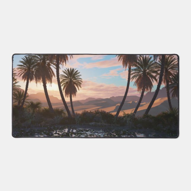 Oasis (Dawn) Desk Mat (Front)