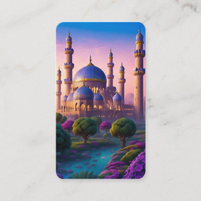 Oasis of the Minaret Castle Bookmark Business Card (Front)