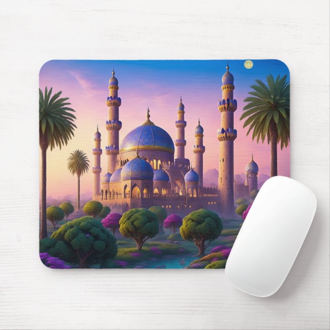 Oasis of the Minaret Castle Mouse Mat (With Mouse)